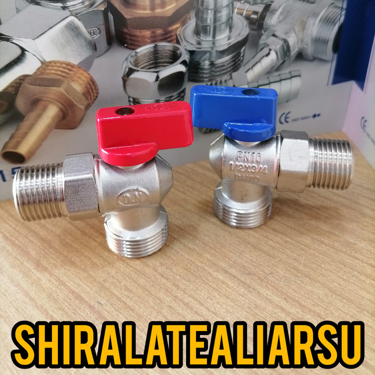 شیر لباسشویی و ماشین ظرفشویی دی ان تمام برنجی