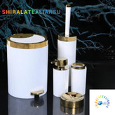 سرویس ۵پارچه بهداشتی بتیس مدل ایکیا سفید طلایی