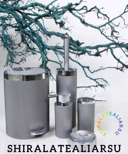 سرویس ۵پارچه طوسی کرم بتیس مدل ایکیا