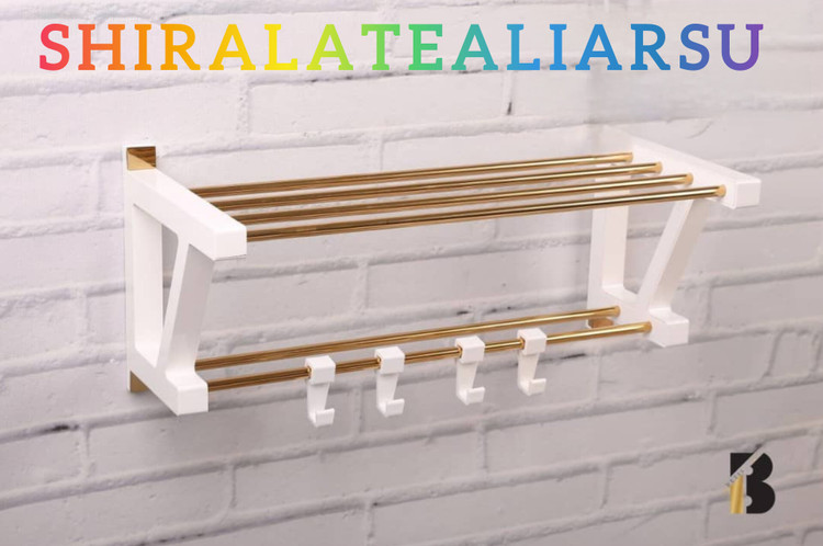 قفسه حوله حمام سفید طلایی بتیس