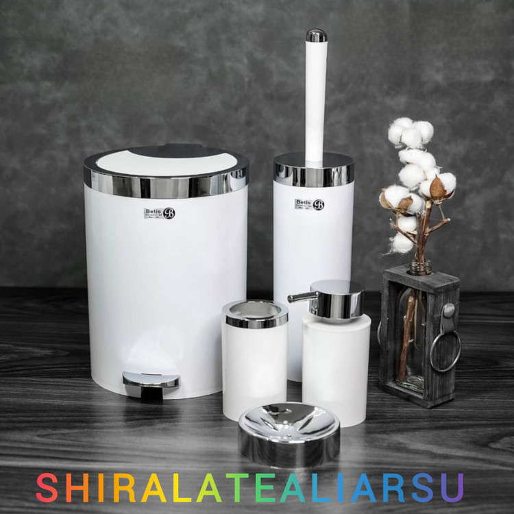 سرویس ۵پارچه بهداشتی بتیس مدل کلاسیک سفید کرم