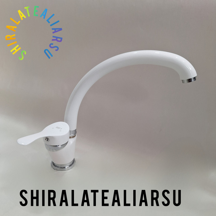 شیر سینک اهرمی سفید کرم