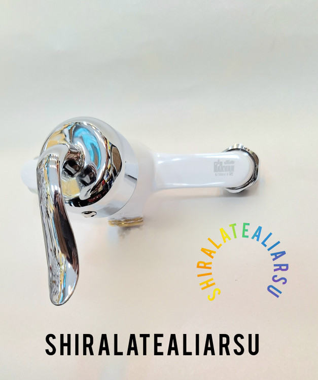 شیر آفتابه سفید کرم مدل قاجاریه