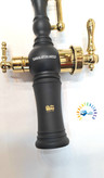 شیر سینک مشکی طلایی فنری دومنظوره