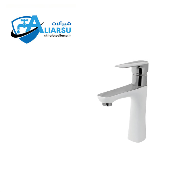 سری۴عددی شیرآلات اهرمی لوکس مدل گاردیا سفید کرم *شیرآلات علیارسو